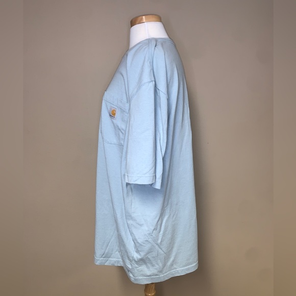 Carhartt - Baby Blue Loose Fit Unisex Tshirt - Picture 3 of 8